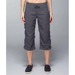 Lululemon studio crop in coal (grey) size 8